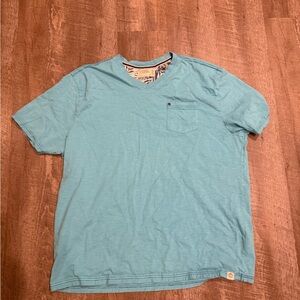 Blue V-Neck Men's Tee